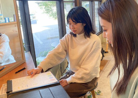 毛髪の専門知識と丁寧なカウンセリング